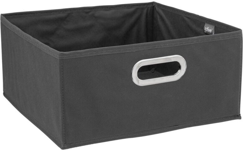 Panier tissu 31x15cm mix n modul gris anthracite - 5five