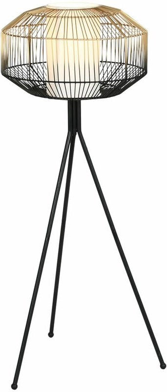 Baumwollstehlampe 39x39x103 schwarzer Eisen Baumwoll mehrfarbige Farbfamilienlampen Details Details