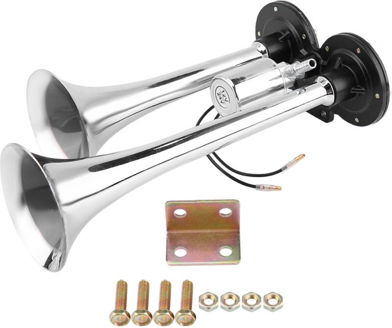 Zoternen LKW Zug Boot RV 150dB Super laut Dual Trompete Air Horn Chrom