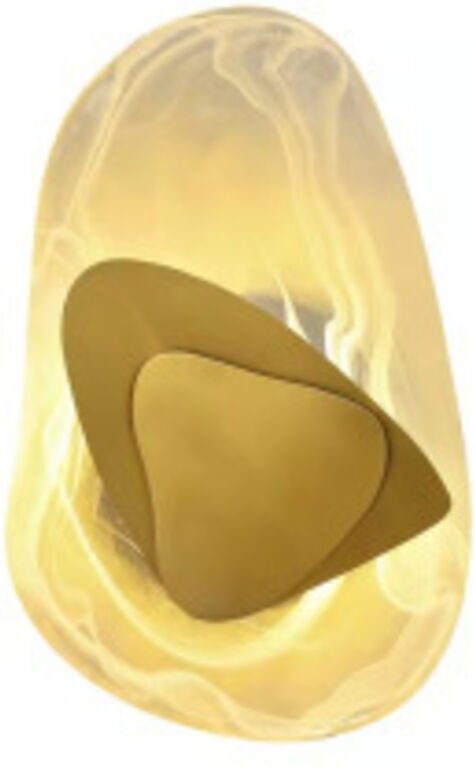 Moderne Wandleuchte aus Stein mit künstlerischem Design, neutrales Licht, LED-Wandleuchte aus Acrylmetall für Schlafzimm...