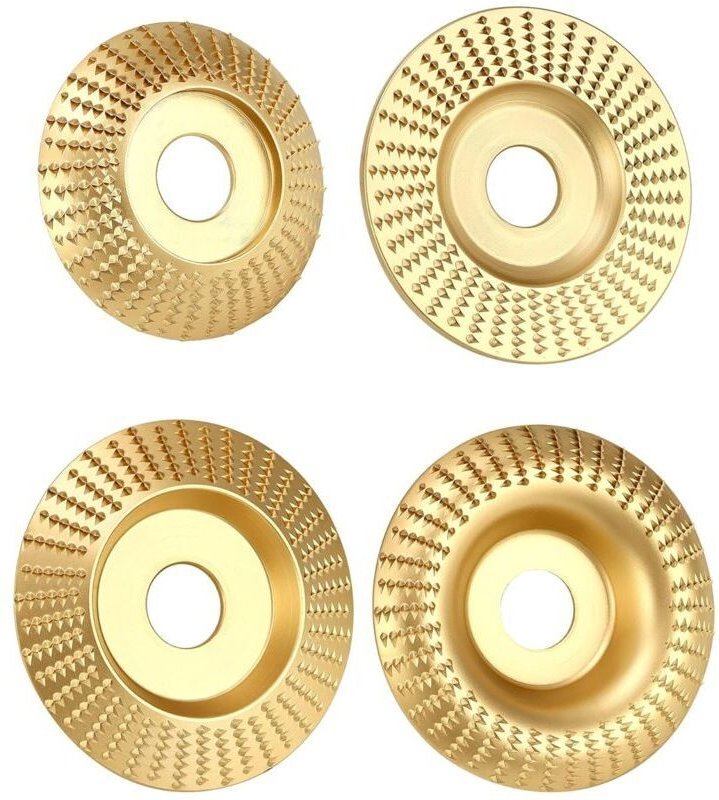 Mumu - 4 Stück Holzschleifscheibe, Holzschleifscheibe, Innendurchmesser 22,2 mm für Winkelschleifer