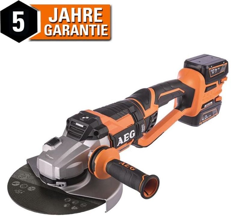 Thumbnail - AEG - 18V Akku-Winkelschleifer BEWS18-230BL Brushless Trennschleifer ohne Akku Akku-Ladestandsanzeige Überlastschutz