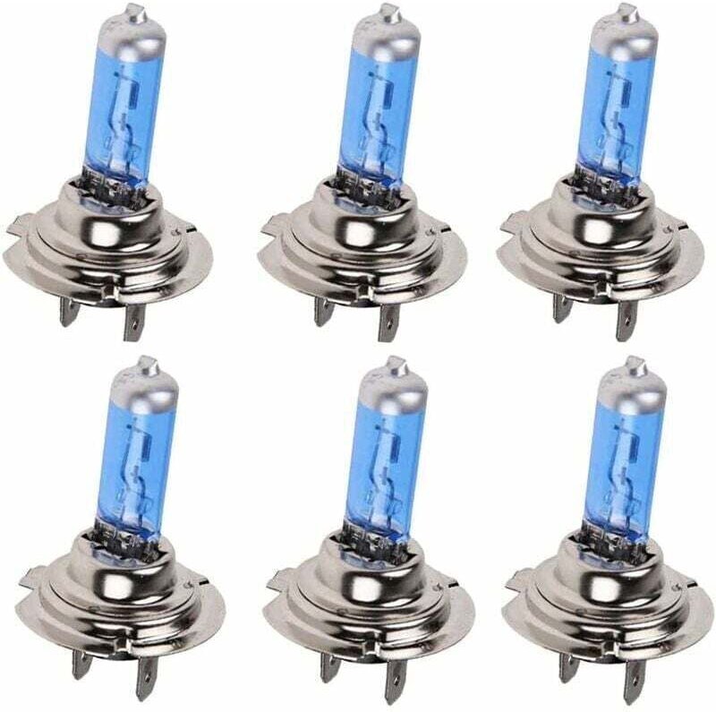 6PCS H7 100w Halogenlampe Xenon Weiß Super Helle 12V Auto Scheinwerfer Nebel Licht Lampe Ersatz