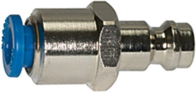 Einstecknippel push-in 6 mm, für Kupplungen nw 5, Messing vern. - Riegler