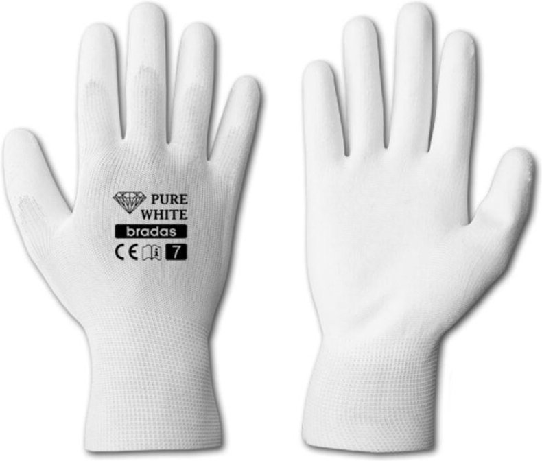 Arbeitshandschuhe weiß mit pu Beschichtung 11