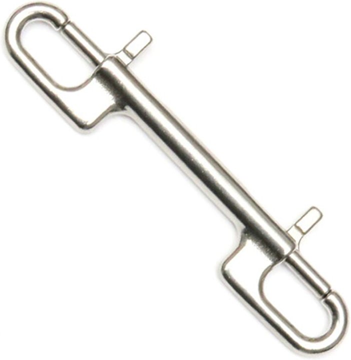 Doppelseitiger Karabinerhaken aus Edelstahl für Tauchleinen