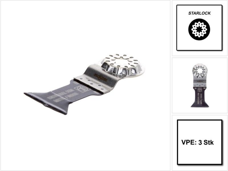 E-cut universal-sägeblatt Universalverzahnung Bi-Metall 55x44mm VE3 - Fein