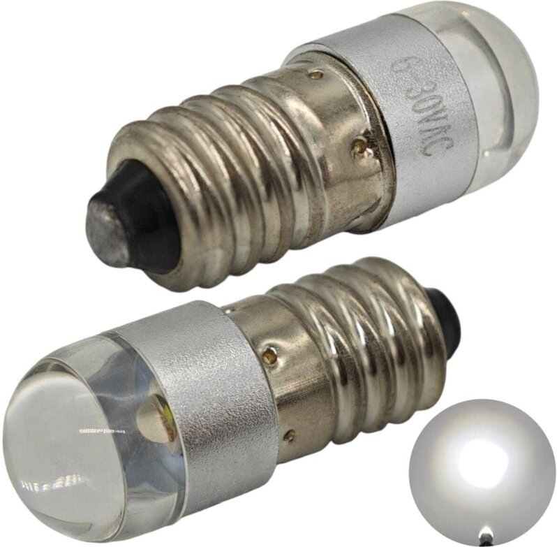 Thumbnail - Stück E10 LED-Lampe 6-30V CREE für Taschenlampen