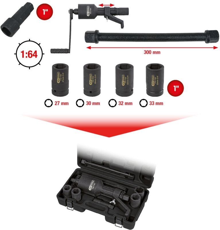 Universal-Kraftvervielfältiger-Satz, 7-tlg