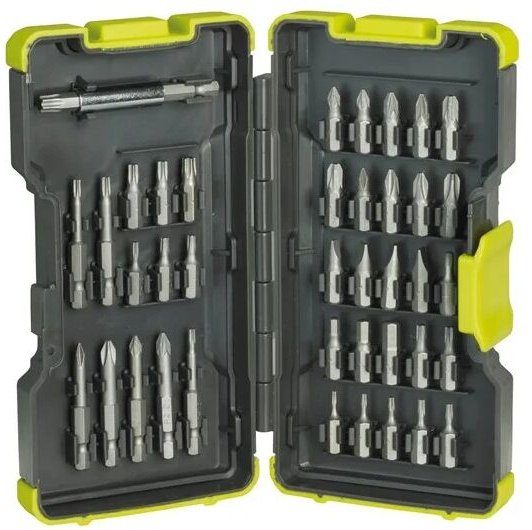 RAK40SD Kit 40 Bits 1/4' Sechskant-Bithalter Bohrschrauber - Ryobi