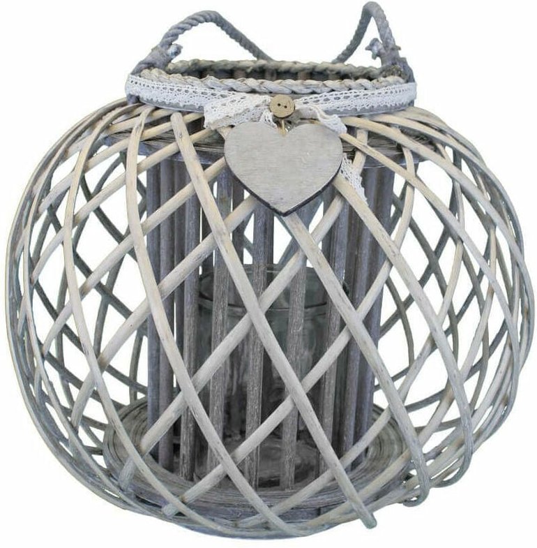 Gardeness - Weidenlaterne mit Weinauswahlglashalter