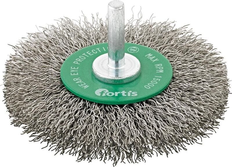 Rundbürste Edelstahl 70 mm gewellt - Fortis