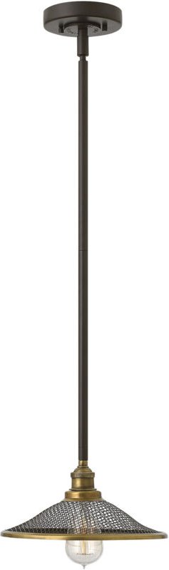 Elstead - Rigby - 1 Light Dome Deckenanhänger Rosskastanie Bronze, E27