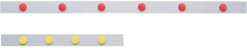 Thumbnail - 16250 Magnetleiste L500xB50xS0,5mm weiß selbstklebend - Magnetoplan