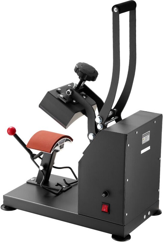 Mophorn - 5,5 x 3,5 Zoll Hut-Hitzepresse, 600 w professionelle Wärmeübertragungspresse für Hüte und Kappen, digitaler LC...