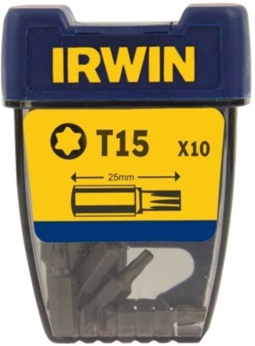 IRWIN 10504352 - Torx T15 - 1/4 Zoll/25 mm, 10 Stück.