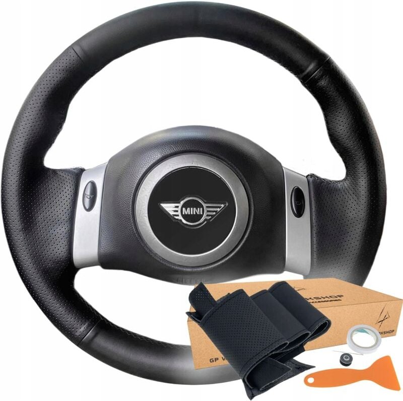 Lenkradbezug mit Bizepsbesatz für MINI R50 R53 R60