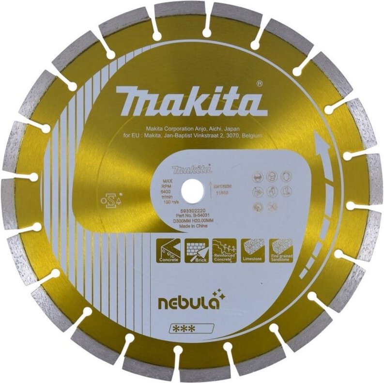 Diamant-Trennscheibe Nebula 300 x 20 x 10 mm • Nebula - Makita