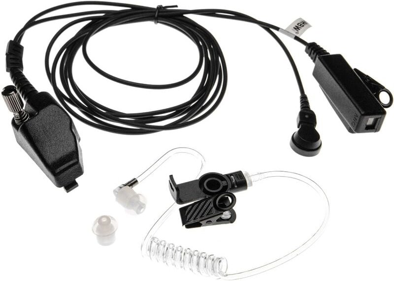Vhbw - Headset mit Push-to-Talk Mikrofon kompatibel mit Kenwood TK-190, TK-2140, TK-2140E, TK-2180, TK-2180E, TK-2180E m...