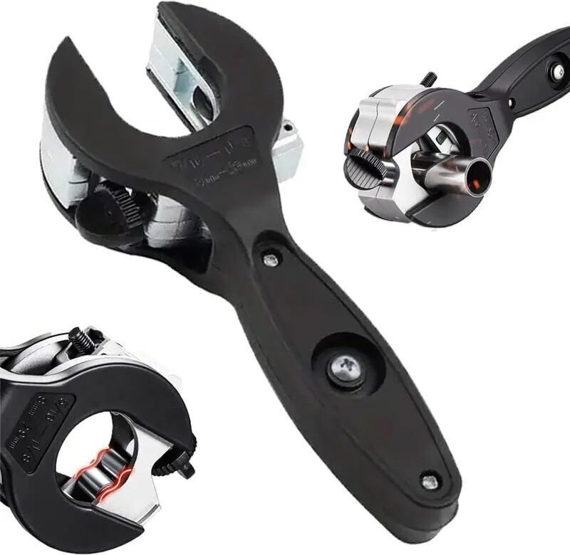 Ratschen-Rohrschneider, ein schnelles, einhändig bedienbares Werkzeug zum Schneiden von Rohren aus Kupfer, PVC, Aluminiu...