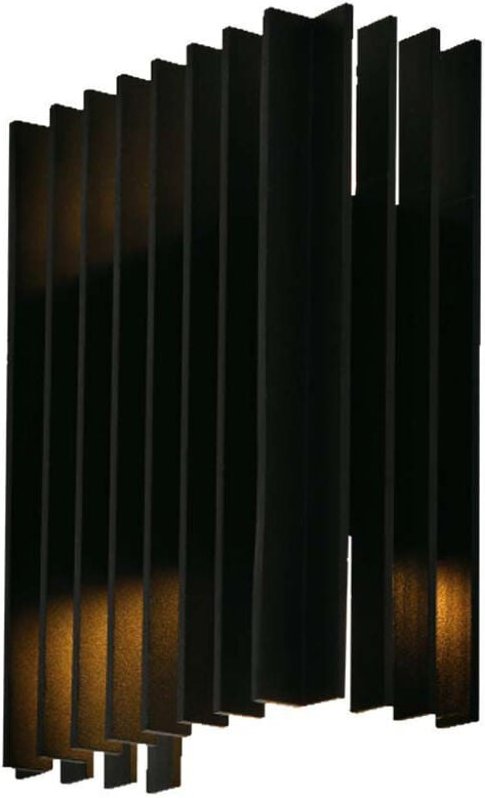 V-TAC VT-1189-B 10560 LED-Außenwandleuchte EEK: F (A - G) LED 12 W Schwarz