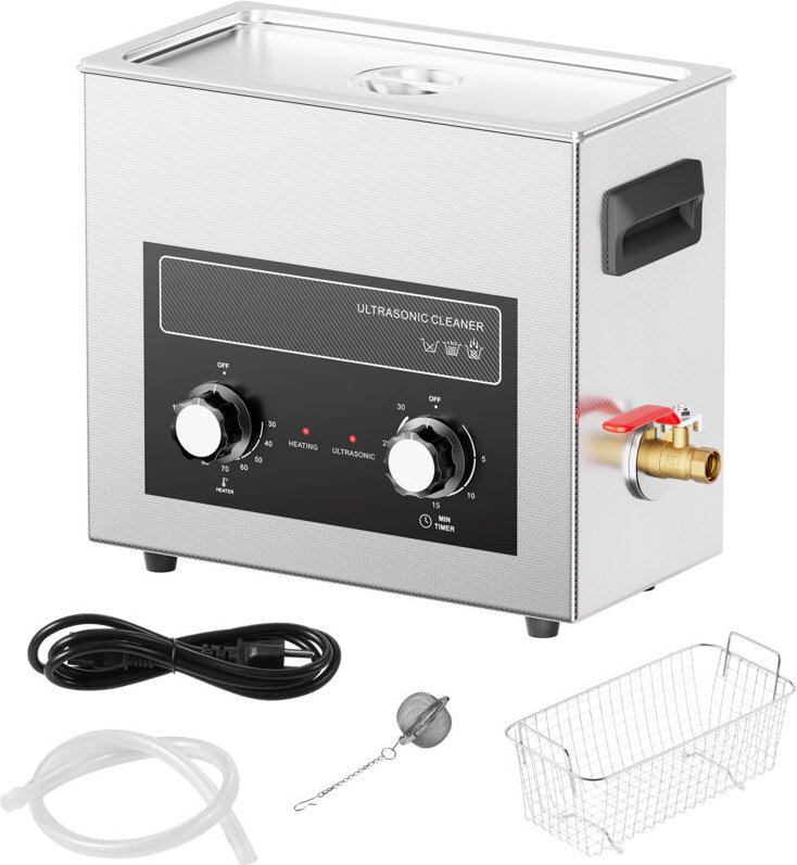 Thumbnail - Mophorn - 6L Ultraschallreiniger, 180 w Schallkavitationsmaschine mit Heizung und Timer, digitale Reinigungsmaschine für...