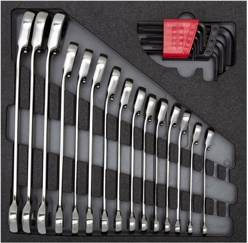 Gedore - R22250001 Schraubenschlüsselsatz 4/6 CT-Modul 24-teilig