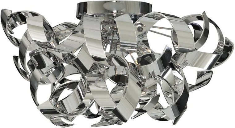Searchlight - Curls - 3 Lichtdecke Semi Flush Light Chrom, G9