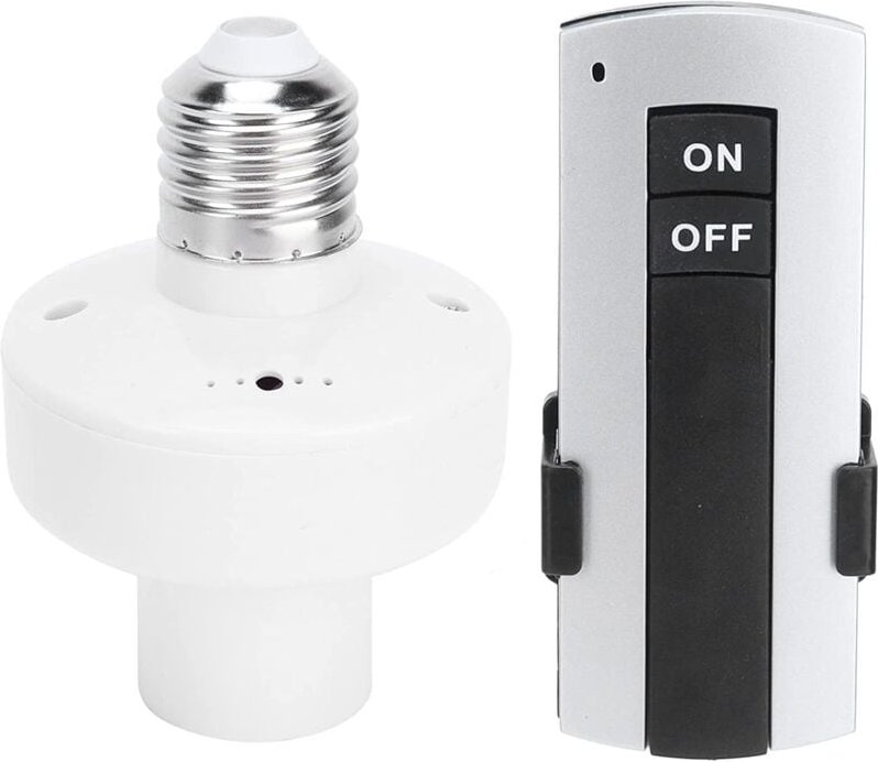 Jeffergarden - E27-Schraube, kabellose Fernbedienung, Lampenfassung, Sockel, Schalter, 220 v