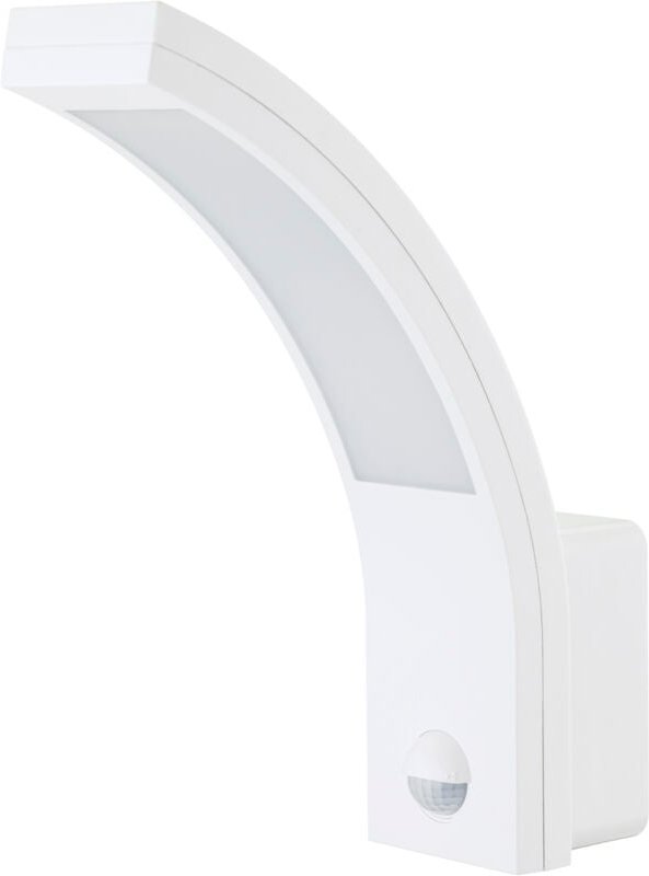 LED-Außenwandleuchte mit Sensor, IP54, kaltweiß, matel