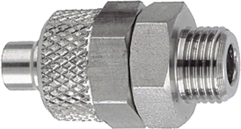 Riegler Gerade Einschraubverschraubung G 1/8 a., Schlauch 6/4, ES 1.4571