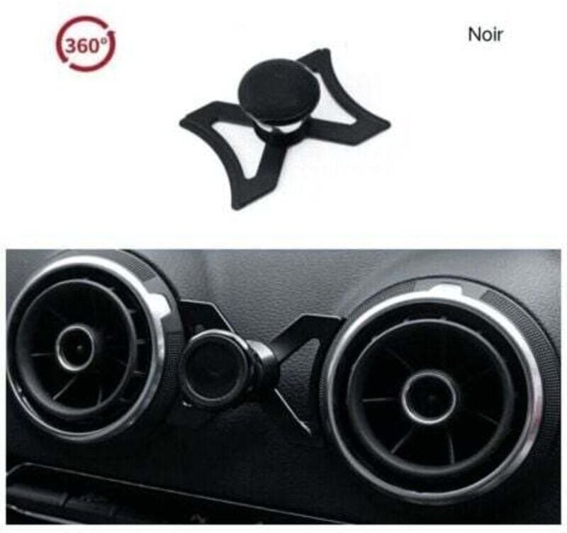 ZVD - Support de téléphone de voiture pour Audi A3 S3 RS3 8V 2012-2016 Support de téléphone Support de grille d'aération...