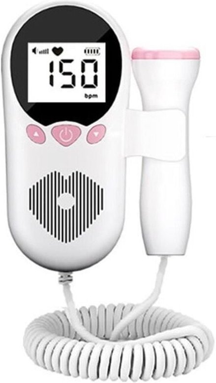 ZVD-Fetal Doppler Baby-Herzfrequenzmessgerät (für Schwangere) - 50-230 Schläge pro Minute, 3 MHz Messbereich, Fetaler He...