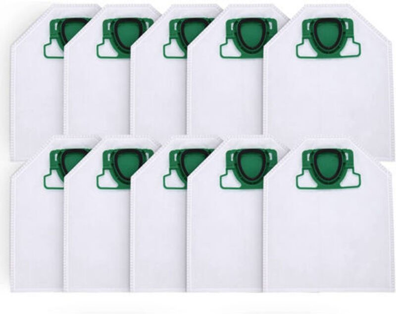 10 Staubsaugerbeutel für Vorwerk Kobold VK200 FP200, Premium 5-lagiges Mikrofleece für Allergiker