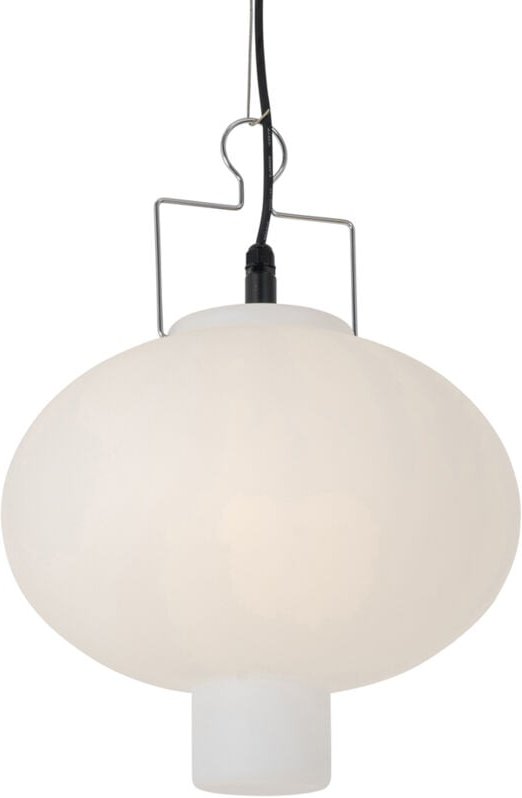 Außen-Pendelleuchte weiß 35 cm mit Stecker IP44 - Pion