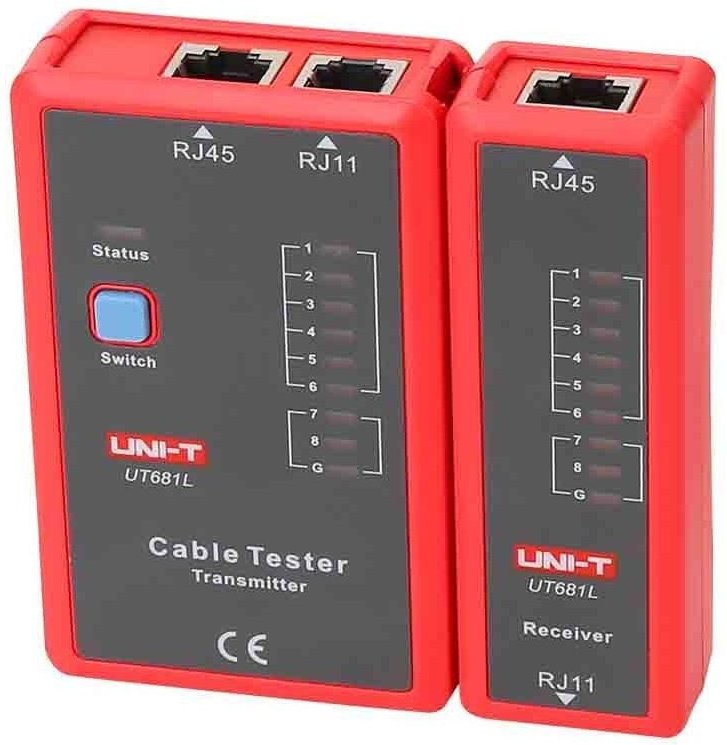 Netzwerkkabeltester RJ45 und Telefon RJ11, RJ12