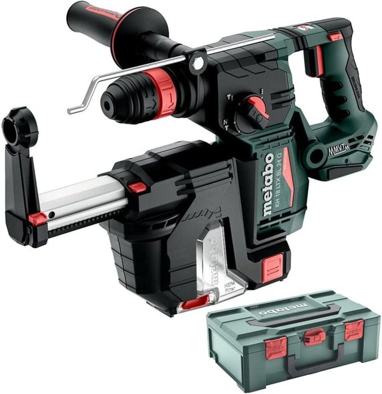 Thumbnail - Metabo Akku Kombihammer KH 18 LTX BL 24 Q SET ISA Staubabsaugung SDSplus metaBOX