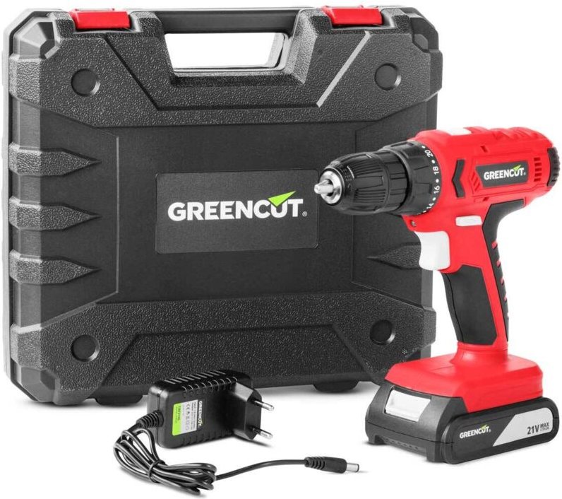 Akku-Bohrmaschine TD210L, 1,3Ah 21V Lithium-Akku, Drehzahl 1500 U/min, inklusive Akku, Ladegerät und Transportkoffer Gre...