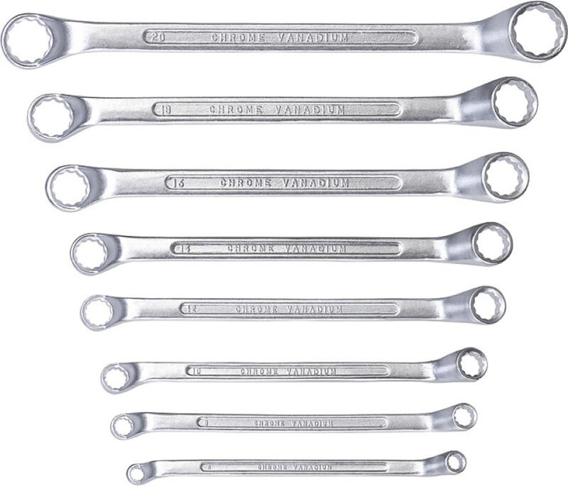 KWB - 440390 Ringschlüssel-Satz 8teilig Schlüsselweite (Metrisch) 6 - 7 mm