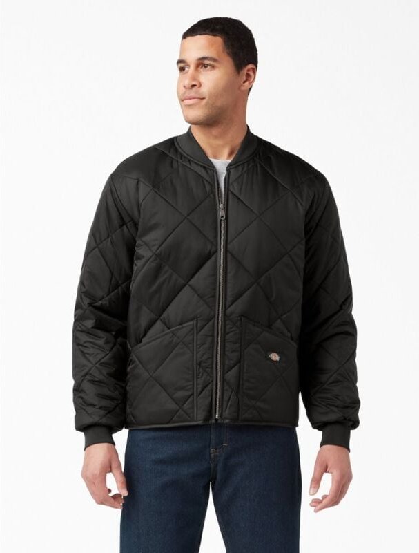 Dickies Diamond Steppjacke Schwarz L
