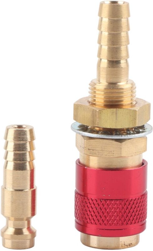 Wassergekühlt & Gasadapter Schnellschlauchanschluss für Mig Tig -Schweißer -Torch (rot) - Eosnow