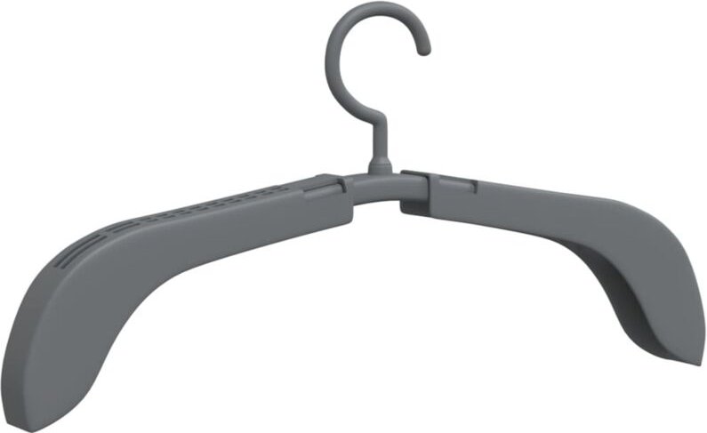 Ausziehbare Kleiderbügel 10 Stk. Grau Vidaxl
