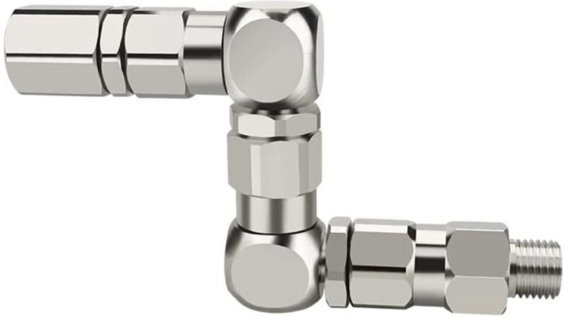 1/4 Z-Gelenk-Farbspritzpumpen-ZubehöR (m) x (f) Z-Swivel 6500PSI Edelstahl 360° Rotation
