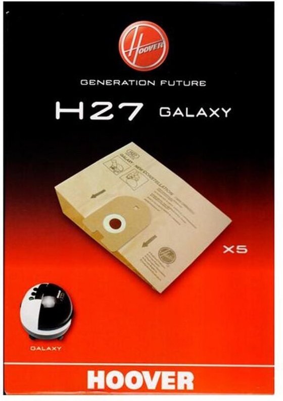 Ersatzteil - 5er Pack Staubsaugerbeutel H27 galaxy - Hoover