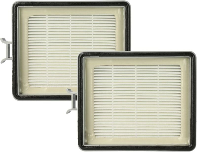 2x Staubsaugerfilter kompatibel mit Lux ap 11 Staubsauger - Abluftfilter Grau Weiß - Vhbw