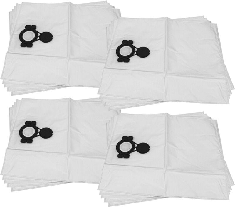 20x Staubbeutel kompatibel mit Milwaukee as 300 emac Staubsauger - Mikrovlies, 30l Füllvolumen, 60cm x 50cm Weiß - Vhbw