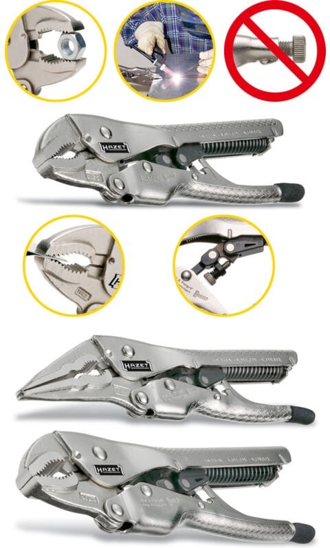 Hazet 755-10A Automatik-Gripzange Halbrund 0 - 44 mm 230 mm
