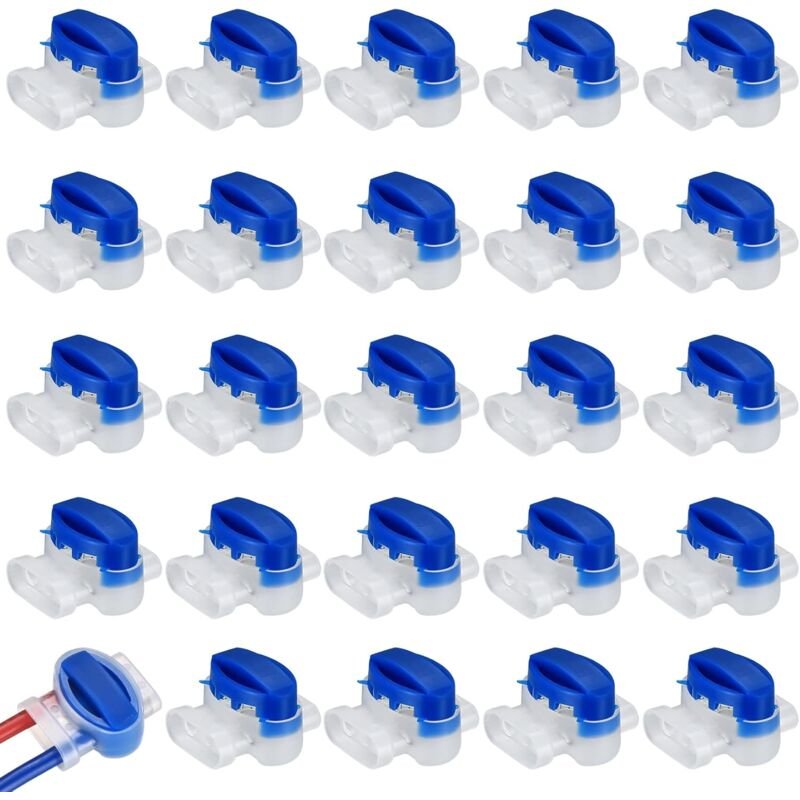 Thumbnail - Beijiyi - 25 Stück Kabelverbinder für Roboter-Rasenmäher, mit Harz gefüllte Kabelverbinder, mit Gel gefüllte Anschlüsse ...