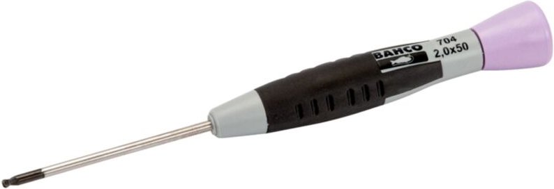 Bahco Schraubendreher mit Kugelkopf für Innensechskantschrauben mit Präzisionsgriff, 1,5 mm x 50 mm
