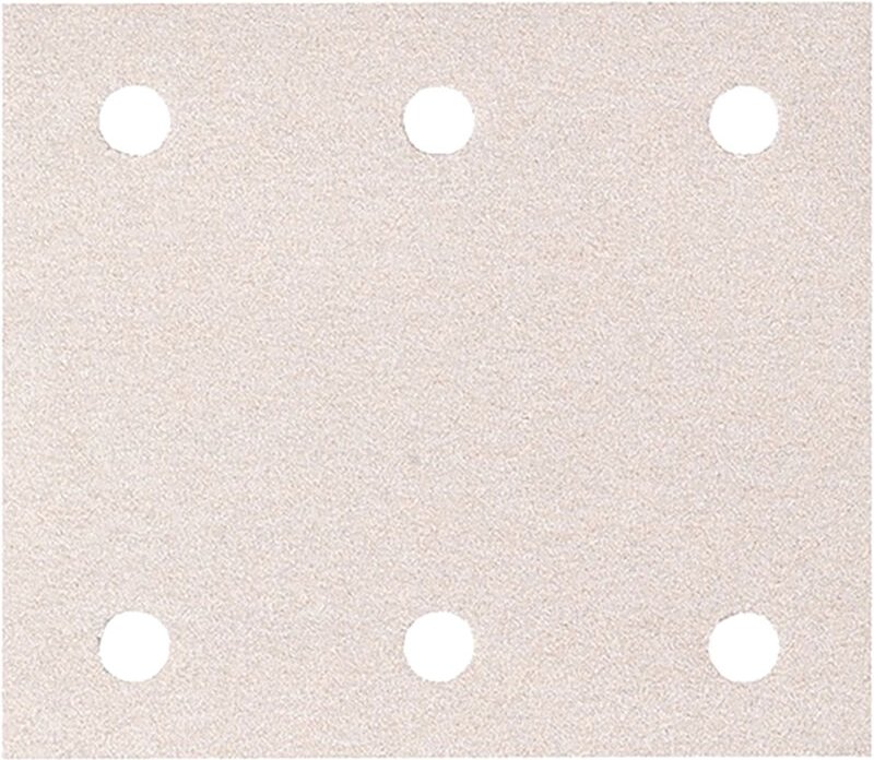 Schleifpapier 114 x 102 mm, K80, 50 Stk. 114 x 102 mm • K80 • 50 Stk. • 6 Loch • Lacke / Farben - Makita